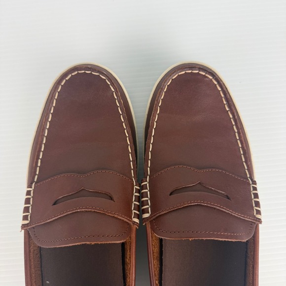 Cole Haan Mens Brown Leather ZeroGrand Penny Loafer Slip On Contrast Stitching 9 main image 4